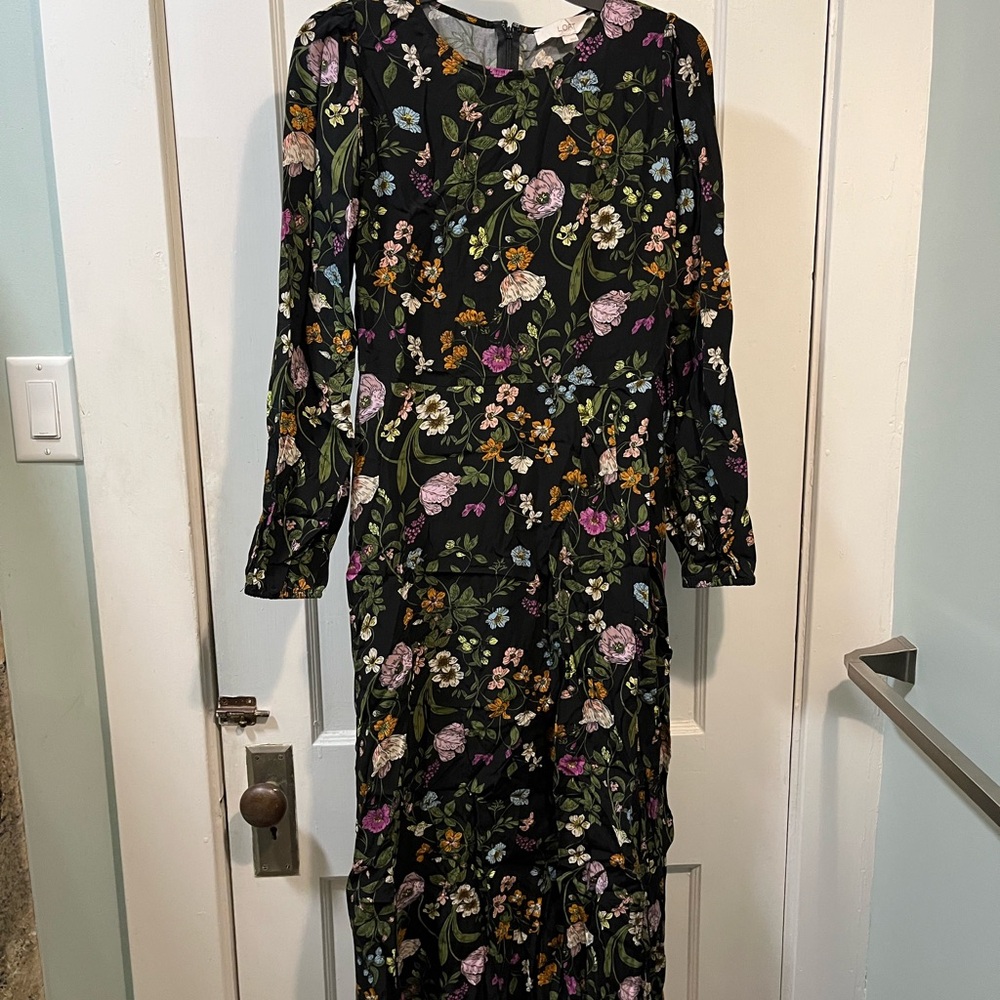 The Loft floral midi dress